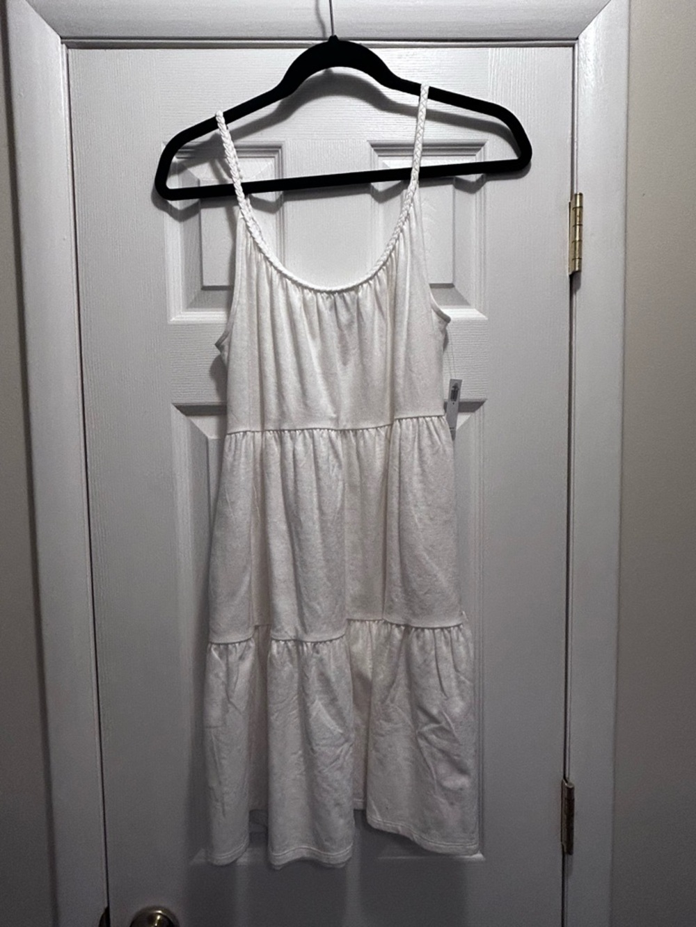 Old Navy White Tiered Spaghetti Strap Sundress